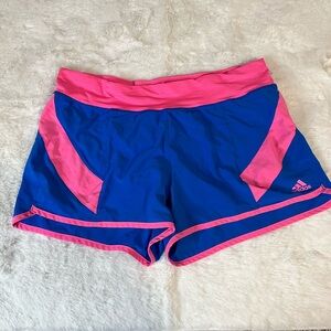 Adidas Women's Blue and Pink Running Shorts